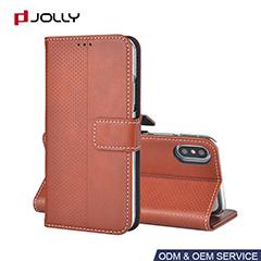 PU iPhone X Wallet Phone Case